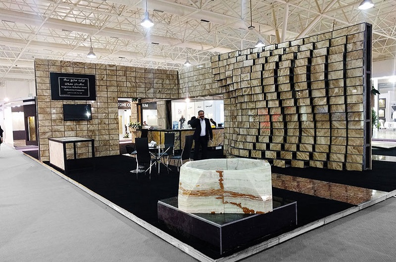 The presence of Sangestan Mahallat company in the 9th Tehran International Stone Exhibition